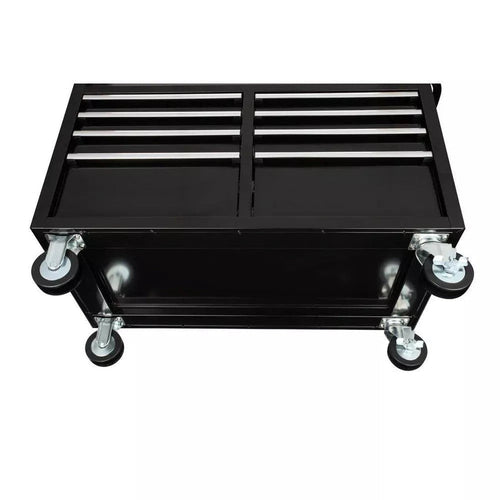 46 in. W x 24 in. D 9-Drawer Gloss Black Deep Tool Chest Mobile Workbench