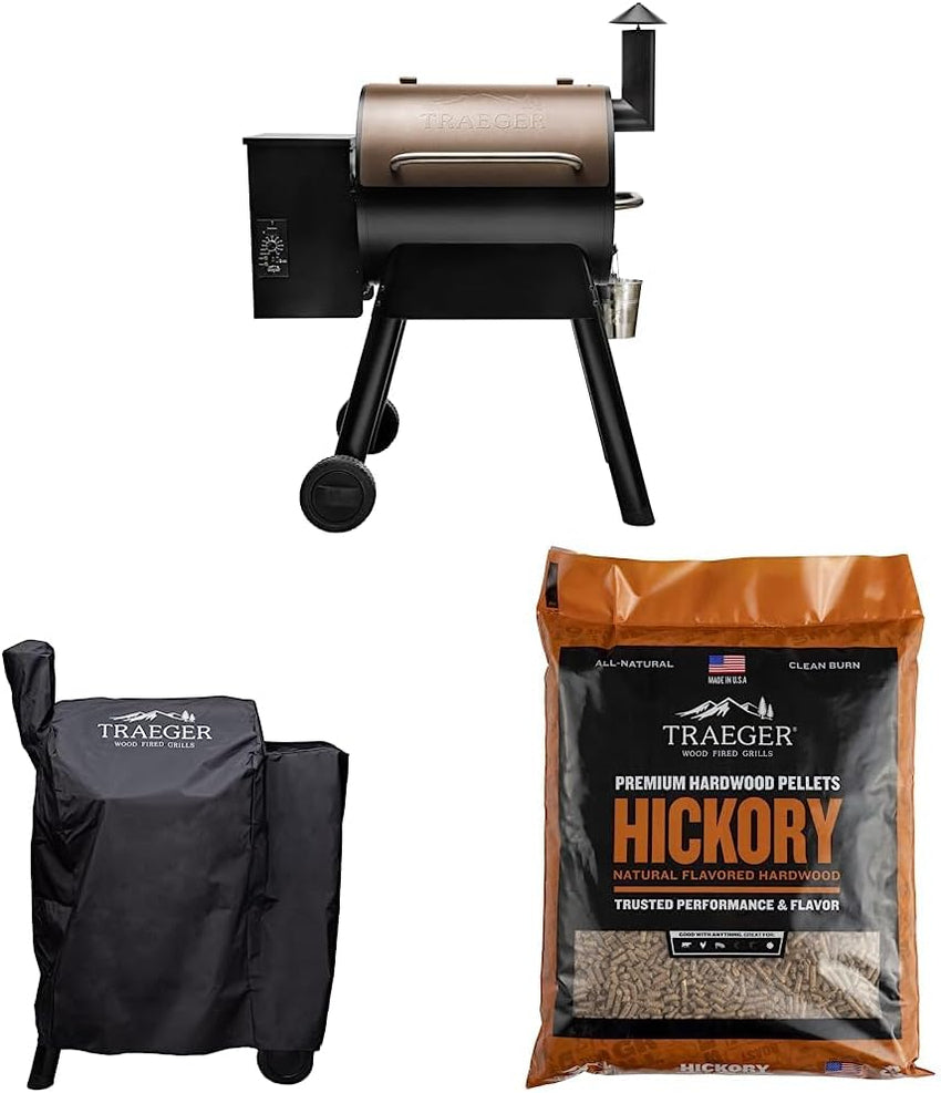 Traeger Grills Pro 22 Electric Wood Pellet Grill and Smoker. Bronze