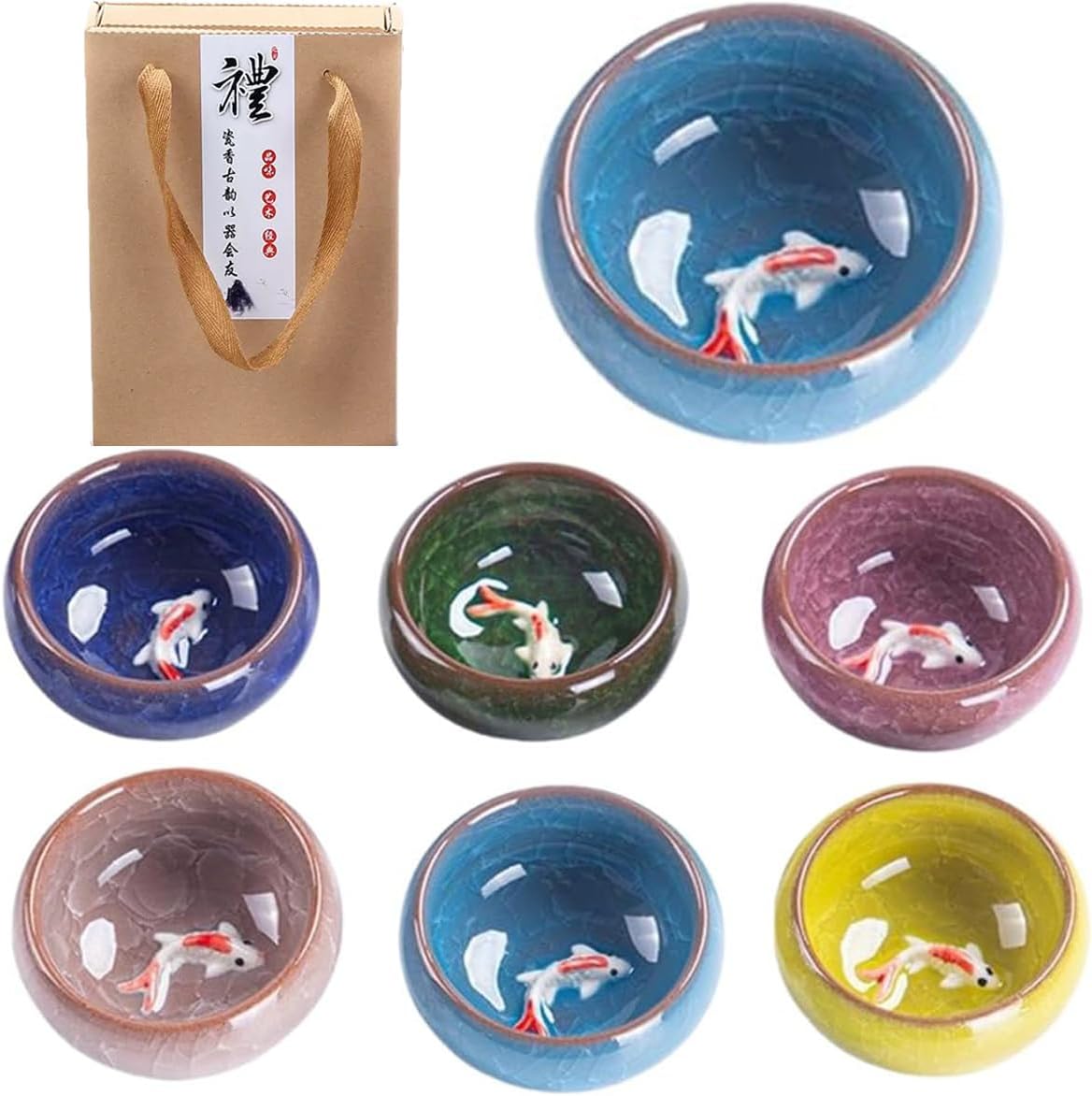 Ceramic Tea Cups Set