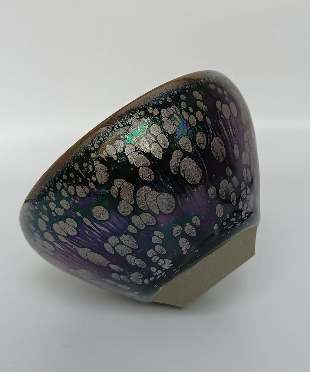 Apingjenz Tenmokus Tea Cups Colorful Oilspot Glaze