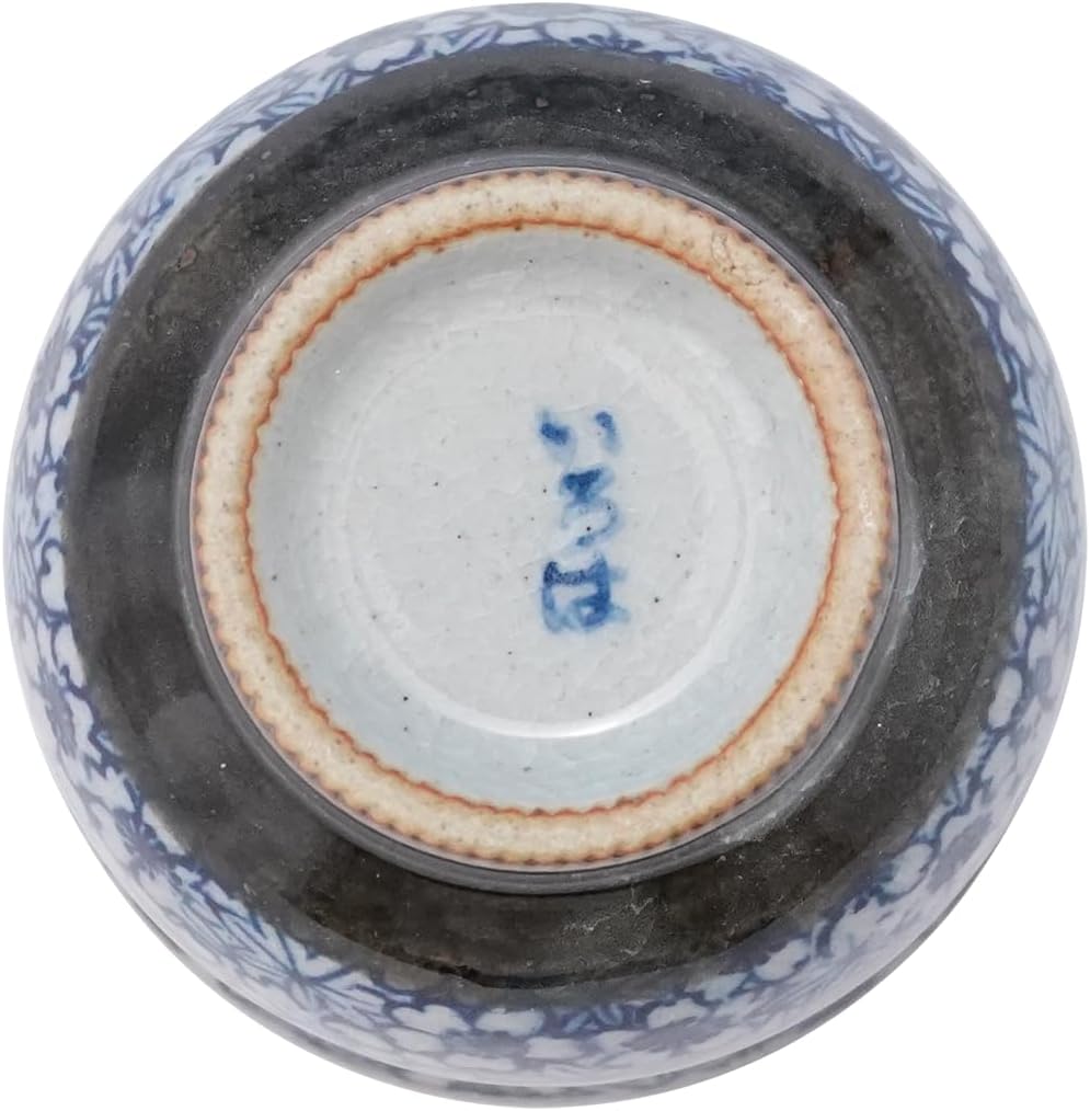 Traditional Japanese Mino Ware Sometsuke Teacup