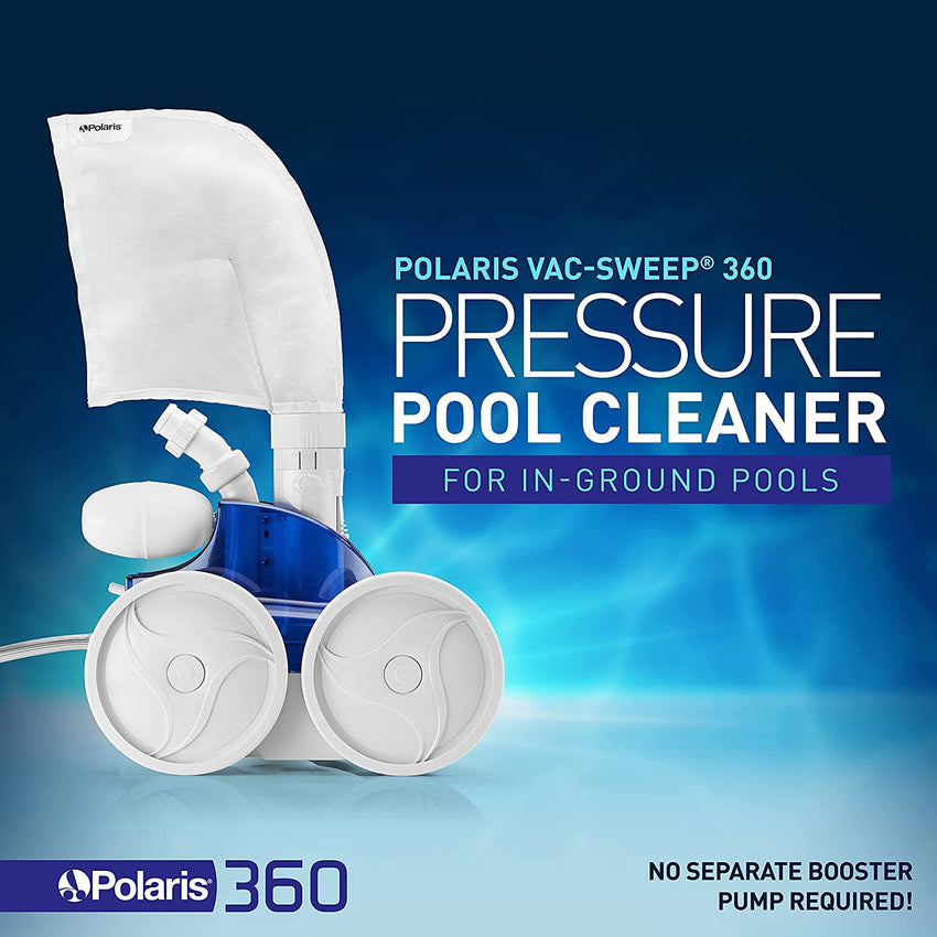 Polaris Vac-Sweep 360 Pressure Inground Pool Cleaner. Triple Jet Powered