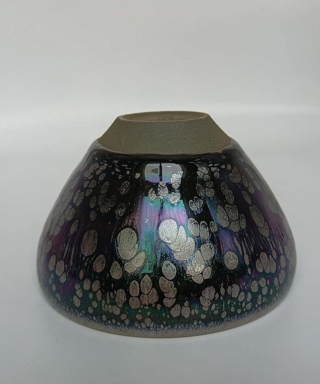 Apingjenz Tenmokus Tea Cups Colorful Oilspot Glaze