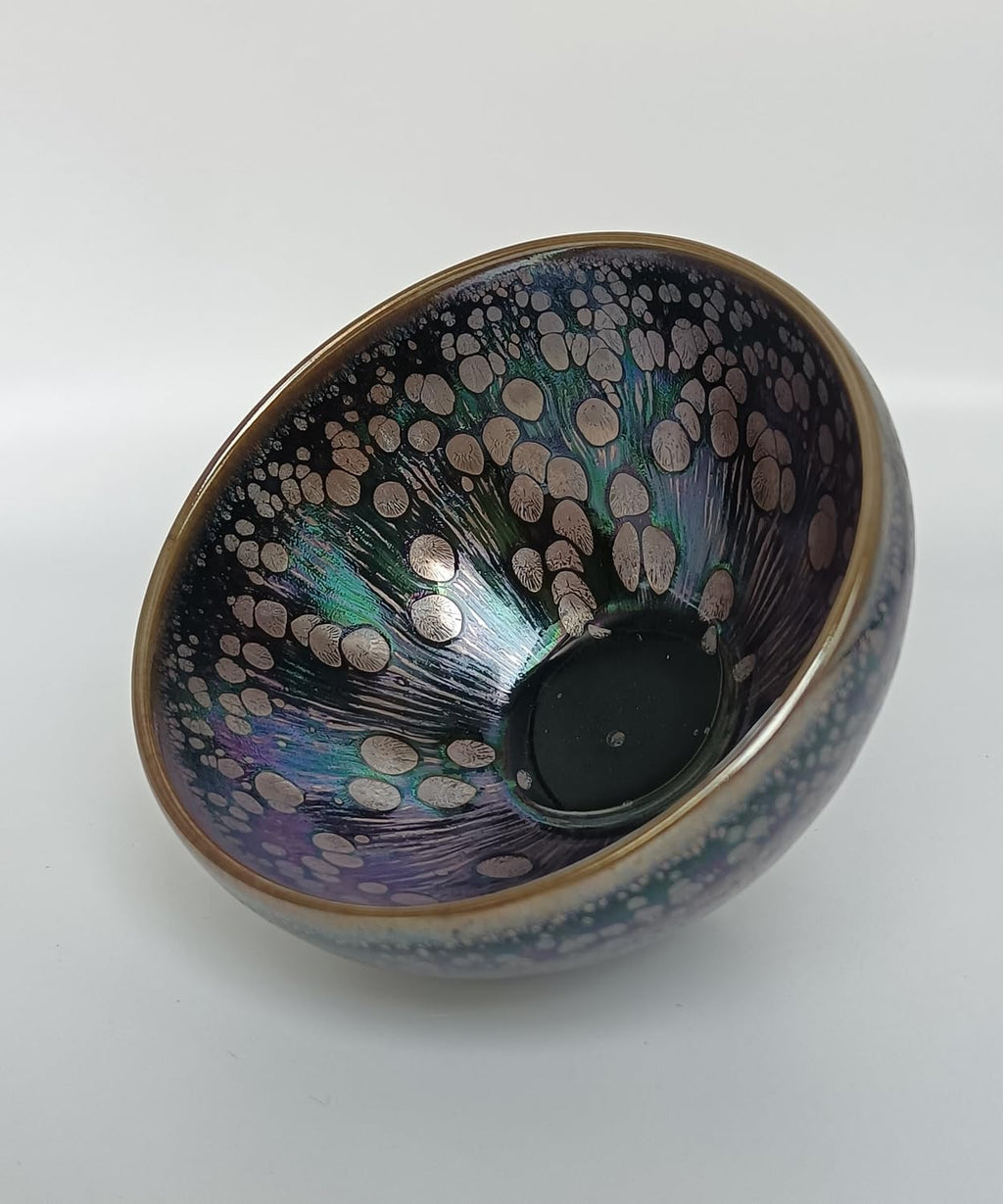 Apingjenz Tenmokus Tea Cups Colorful Oilspot Glaze