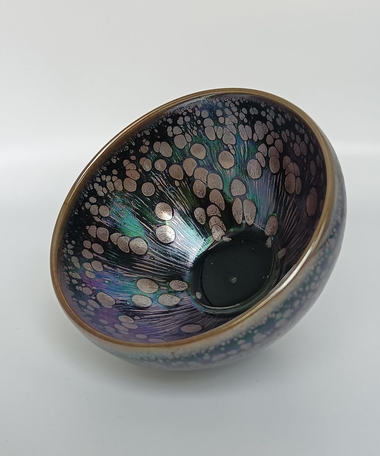 Apingjenz Tenmokus Tea Cups Colorful Oilspot Glaze