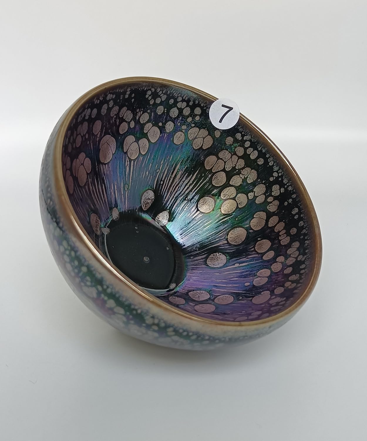Apingjenz Tenmokus Tea Cups Colorful Oilspot Glaze