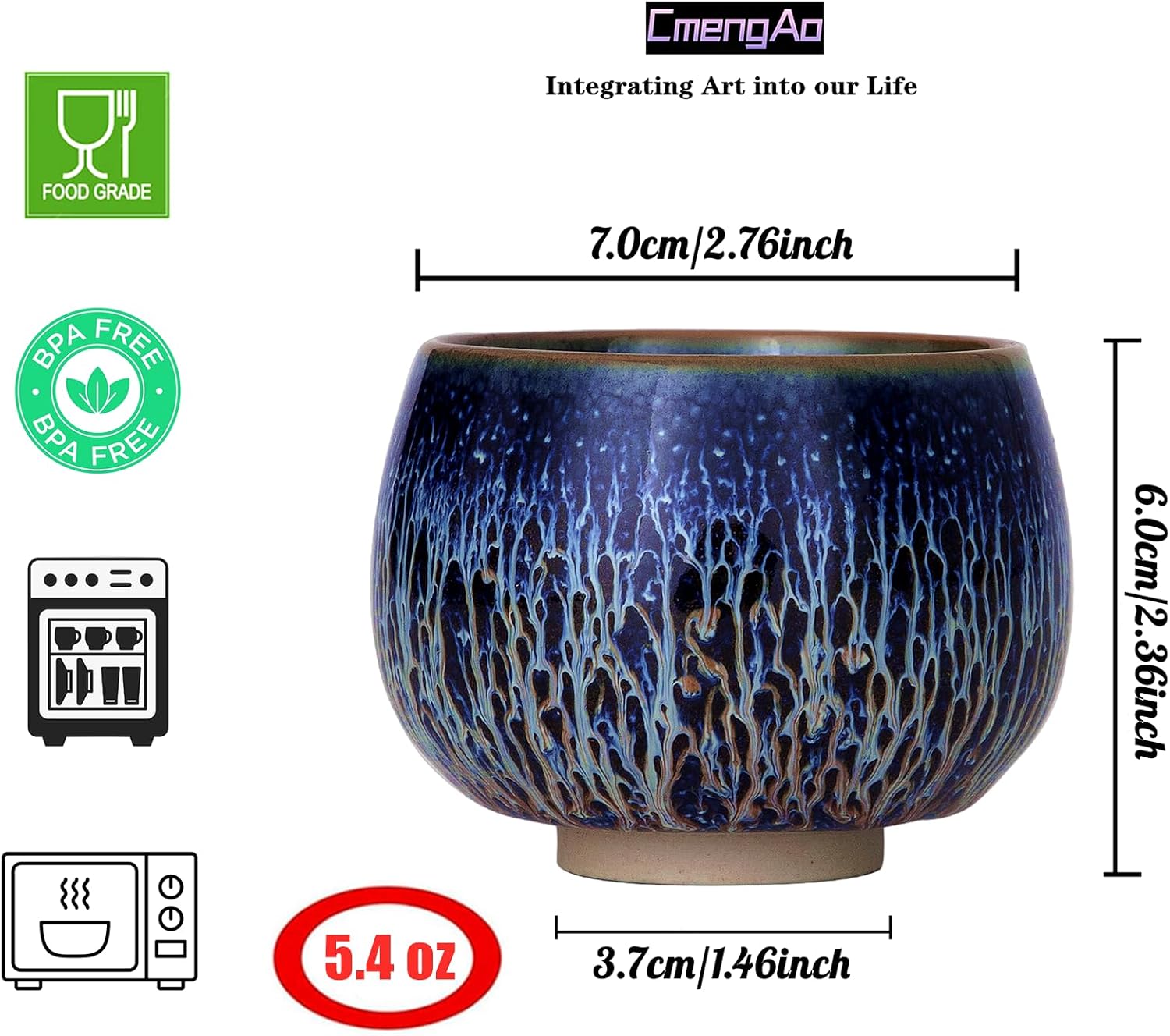 CmengAo Tenmokus Tea Cup