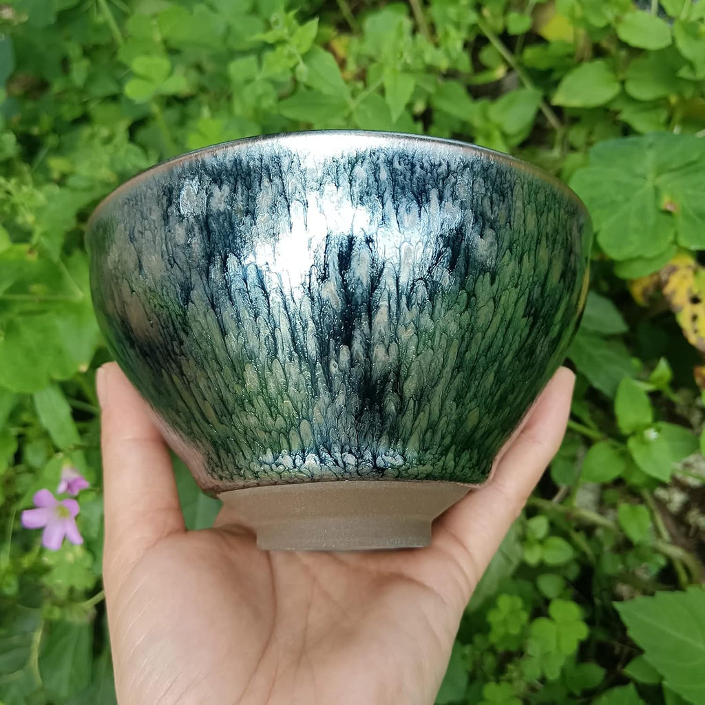Apingjenz Matcha Tea Bowl-Blue