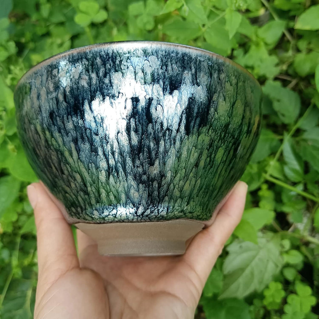 Apingjenz Matcha Tea Bowl-Blue