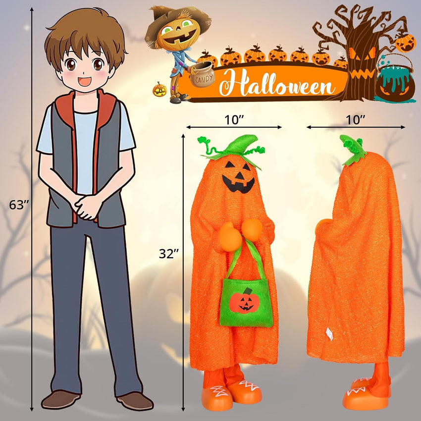 Halloween Decorative Porch 4-Pack Trick-or-Treat Jack-O-Lanterns
