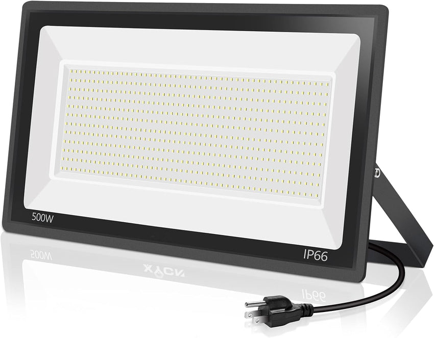 3 Pack 200W LED Flood Light.Super Bright Exterior Security Lights With Plug.IP66 Waterproof Outdoor Flood Light. 22800lm 5000K Daylight White Floodlight for Yard. Garden.Basketball Court. Arena