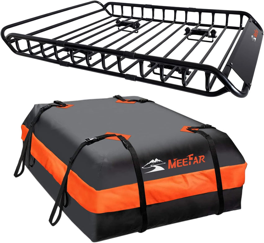 Roof Rack Universal Roof Basket 51 X 36 X 5 + Waterproof Bag