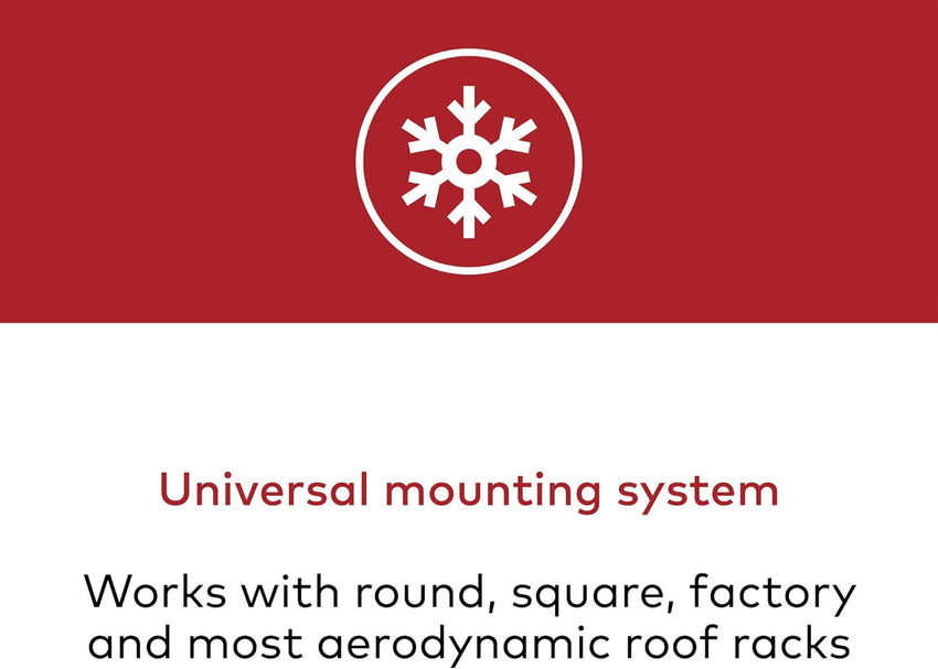 Yakima. PowderHound 6 Ski & Snowboard Mount. Fits Up to 6 Pairs of Skis or 4 Snowboards. Rides Quietly. Fits Most Roof Racks. Black