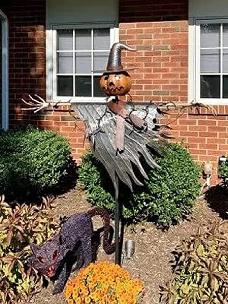 Halloween scarecrow jack lantern